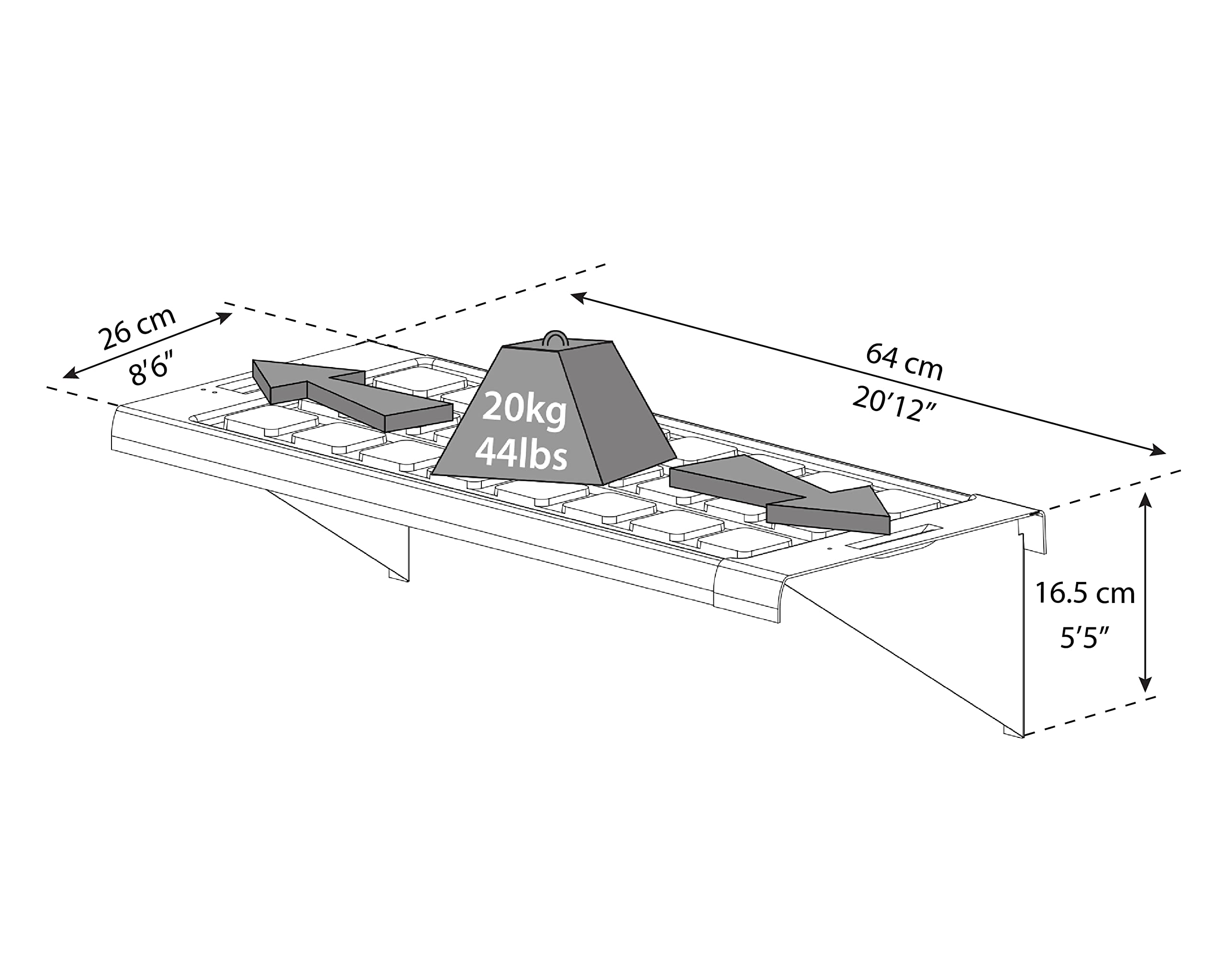 Palram - Canopia Greenhouse Shelf for Canopia Greenhouses,Black - Image 3