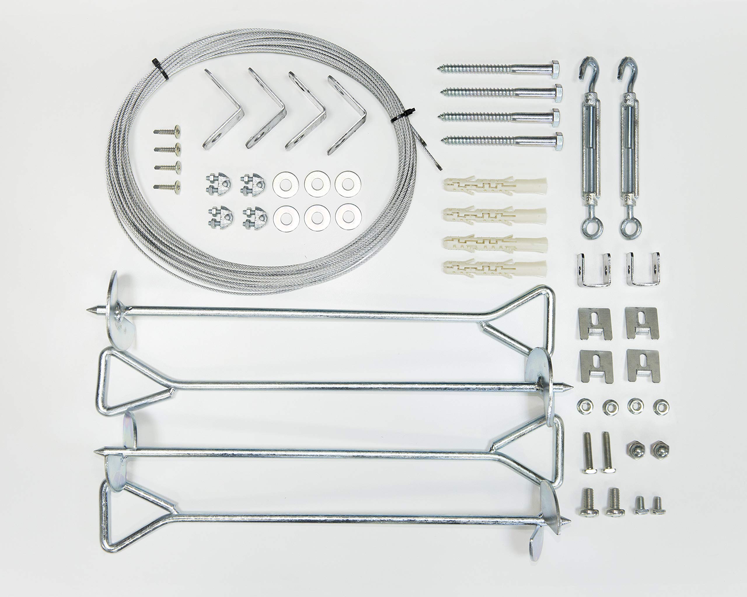 Palram - Canopia Heavy Duty Greenhouse Shelf Bundle (4 Piece) & Anchor Kit for Nature Greenhouses and Skylight Sheds - Image 5