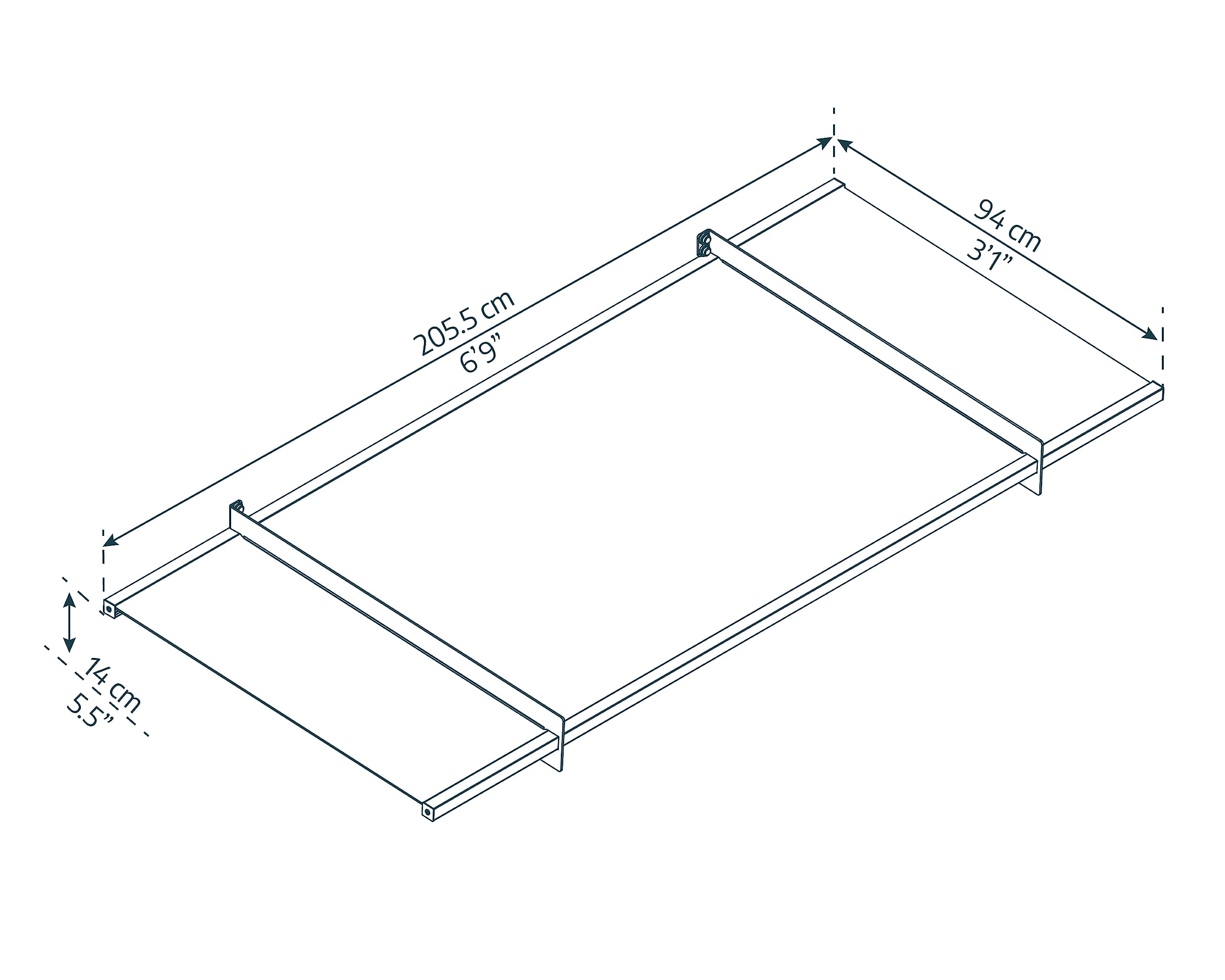Palram - Canopia Nancy 7' x 3' 2050 Window & Door Awning for Door Entrance, High-End Polycarbonate Patio Canopy with Clear Panels, UV Protection, Modern Gray Metal Frame, Weather Resistant Overhang - Image 5