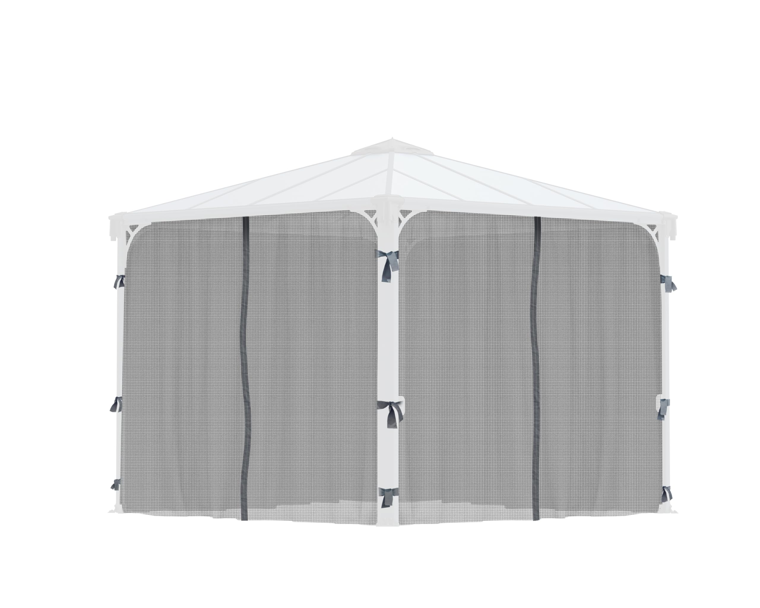 Palram - Canopia Palermo/Milano/Martinique Gazebo Netting Set - 4 Pieces - Image 3